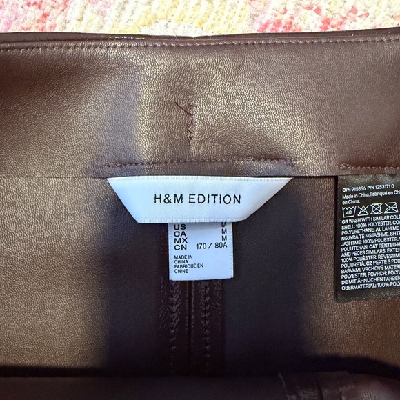 H&M | Burgundy Coated Mini Skirt - Picture 5 of 5